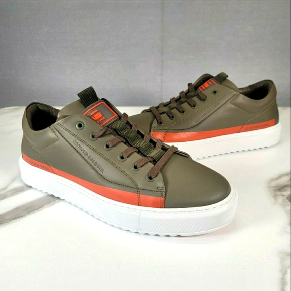 G-Star Other - G-Star Raw Men's Rocup-II-LGO-M Sneakers Low-Top Shoes Geen/Orange Size 11